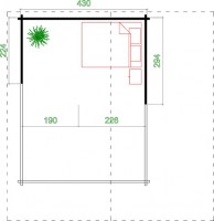 садовый домик 154